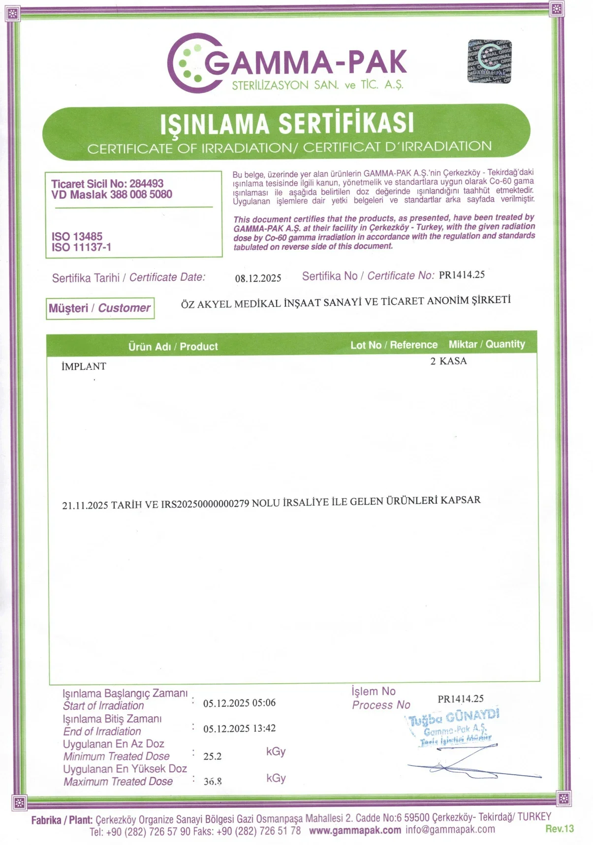 Sterilizasyon